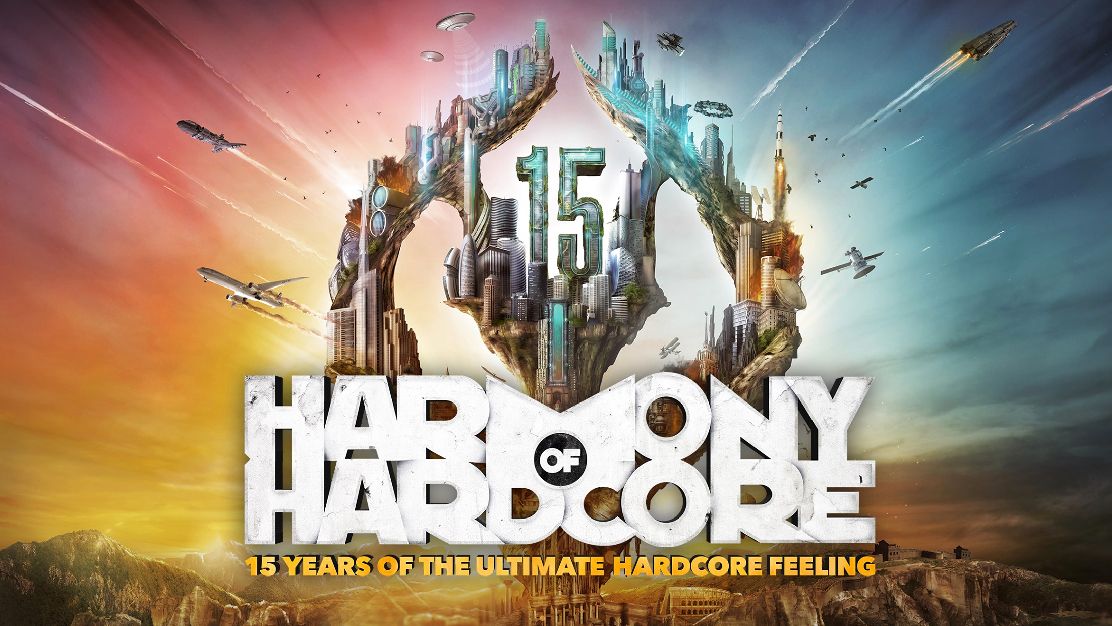 DJs rocking the stage at Harmony of Hardcore 2024