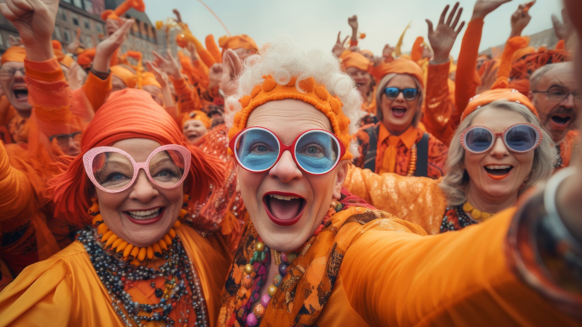 Vier het oranje feest tijdens Koningsnacht_2024 met muziek, dans en gezelligheid in de straten van Amsterdam!